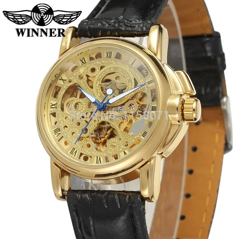 Часы наручные Winner женские Автоматические механические брендовые уникальные