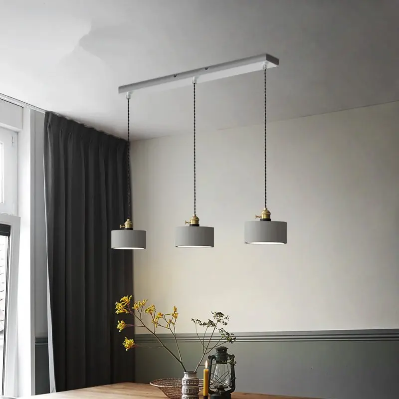 Скандинавский цемент подвесные светильники промышленный ветер ретро гостиная