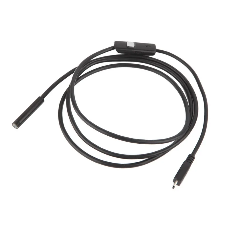 5 мм Len Android Micro USB эндоскоп Камера OTG Borescope 1 м 2 кабель IP67 Водонепроницаемый для