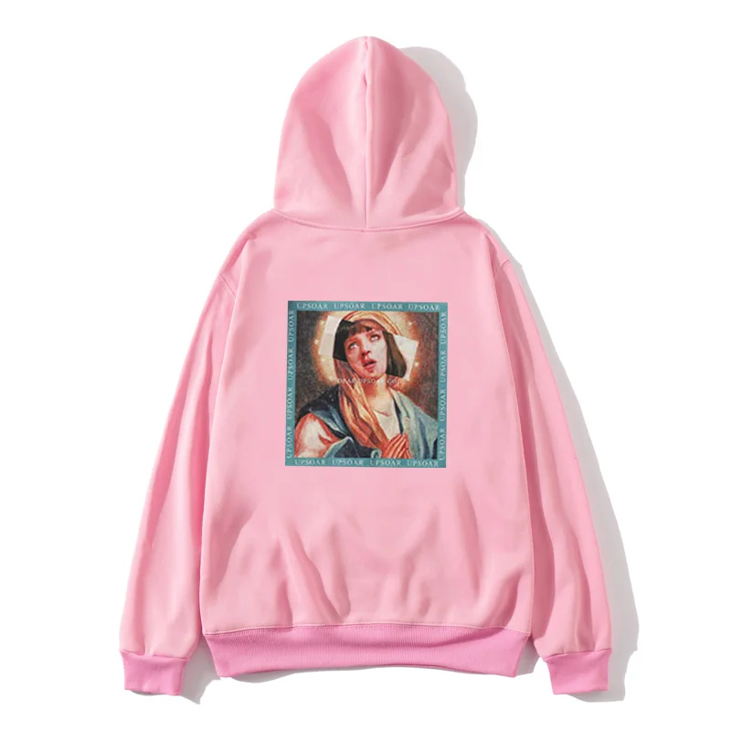 Новая горячая распродажа мужская толстовка с принтом Девы Марии забавная