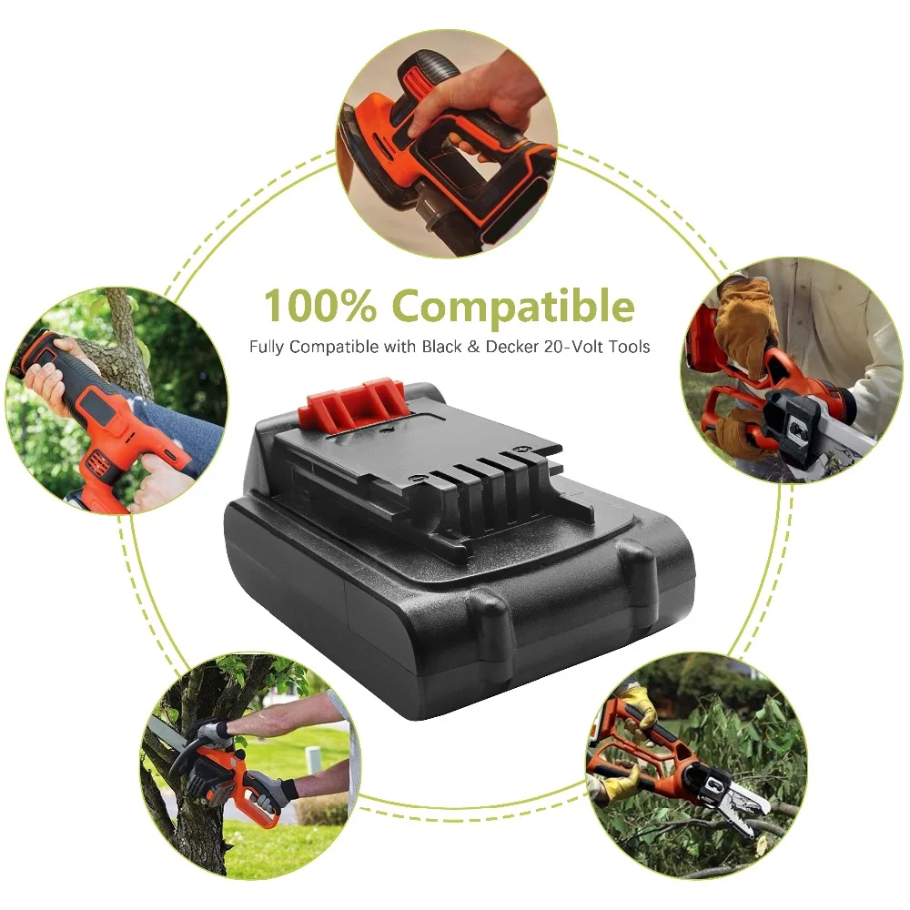 Литий ионный аккумулятор 20 в 3000 мАч LBXR20 для Black & Decker LB20 LBX20 LST220 LSW20 ssl20SSL20SB 2 SB ASL186K