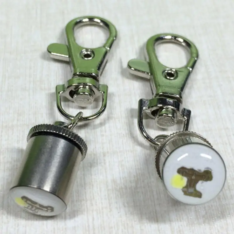 Silver Крутой светящийся светодиодный ошейник для собаки кошки питомца алюминиевый водонепроницаемый защитный ошейник бирка подвеска - Цвет: Silver