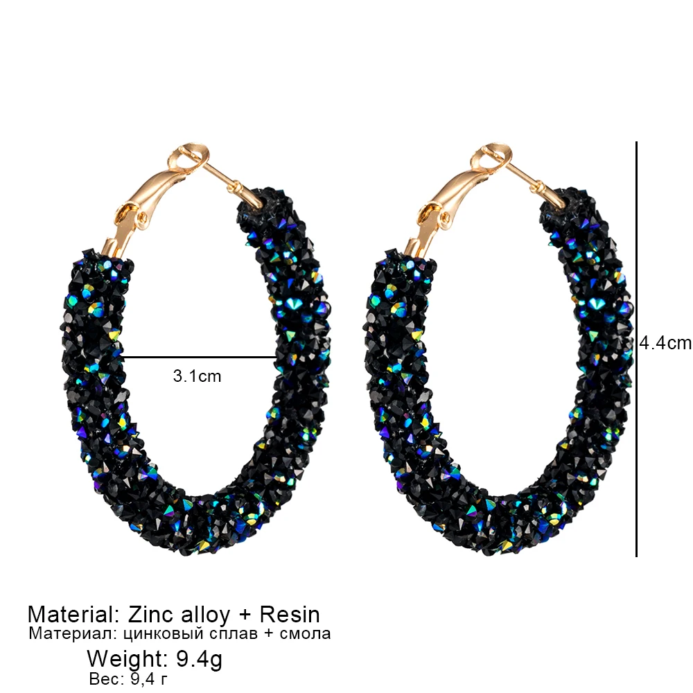 Новый бренд новый дизайн модный очаровательный австрийский хрусталь серьги