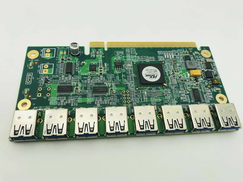 1 до 8 PCIe Miner машина видеокарта USB3.0 PCIE расширительные карты удлинитель PCI E 16X
