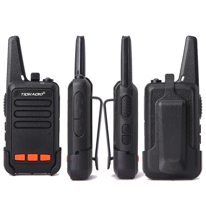 4 шт./компл. TIDRADIO Mini Walkie Talkie для детей TD-M9 UHF 400-480 МГц 16 каналов с функцией VOX CB Radio |