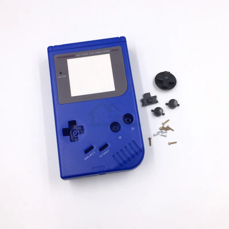 Чехол-накладка темно-синего/зеленого цвета замена для игровой консоли Gameboy Classic GB