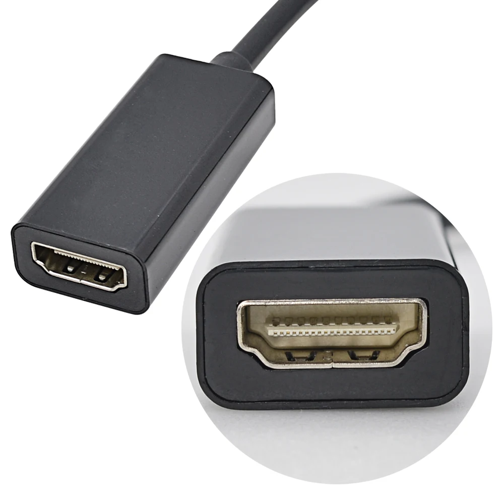 TISHRIC Дисплей порт Адаптер DP к HDMI мужчин и женщин Дисплей порт конвертер кабель 1080P для Hp Dell ноутбук ПК Монитор Проектор