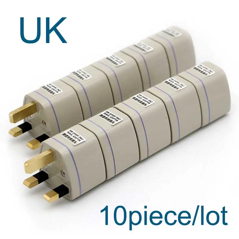 UK Plug Улучшенная электрическая Силовая розетка конвертер адаптер штекер для Великобритании использует Мощность 2500 W для планшетного компьютера ноутбука зарядки - Цвет: UK Plug