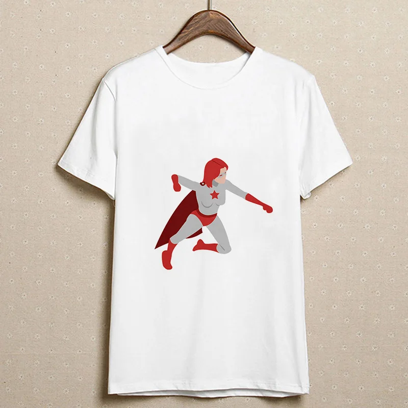 Женская футболка с короткими рукавами белая тонкая принтом в стиле Харадзюку kawaii