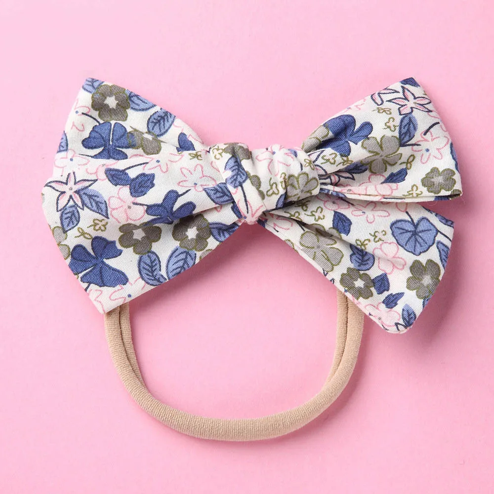 Floral 06 with band Повязки на голову или заколки для волос, аксессуар для волос из ткани для девочек - Цвет: Floral 06 with band
