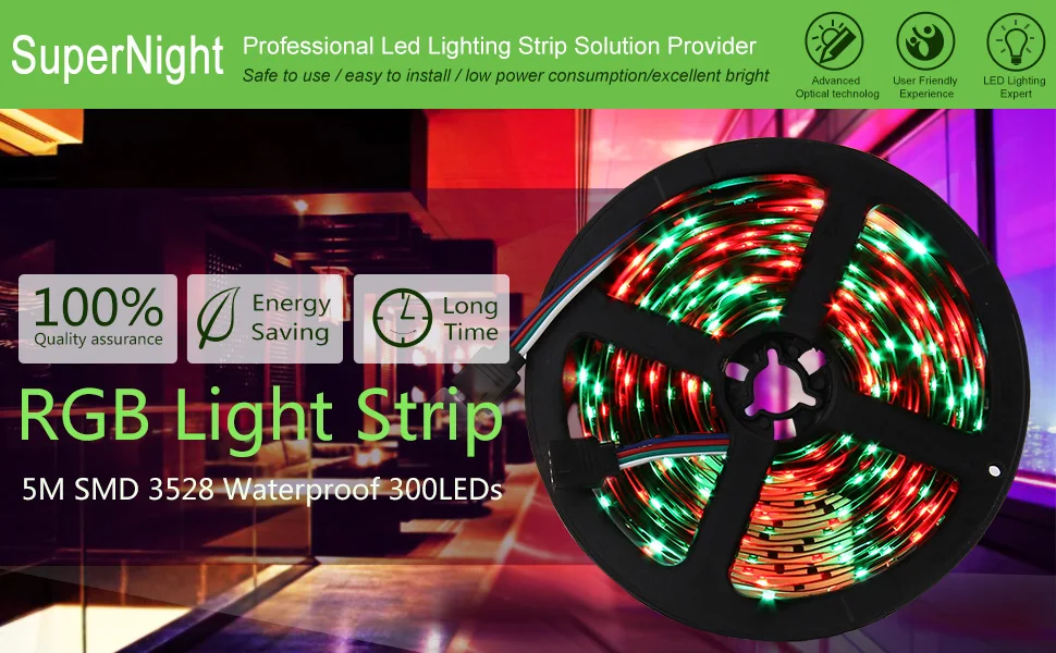 RGB светодиодный светильник s SMD 3528 5 м 300 светодиодный s DC 12 В водонепроницаемый уличный светильник для уличного сада, гибкая лампа, сказочный светильник