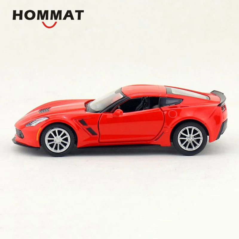 HOMMAT Simulation 1:36 Chevrolet Corvette Grand Sport C7 сплав литая под давлением металлическая игрушка