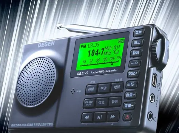 Degen DE1129 FM MW SW полнодиапазонная SD карта RDS радио|radio radio|radio fmradio rds |