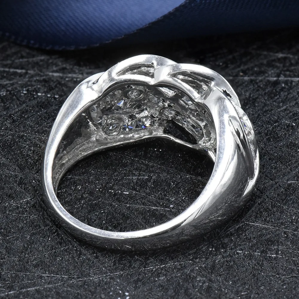 Женское Обручальное Кольцо Hutang белое кольцо из стерлингового серебра 925 пробы с