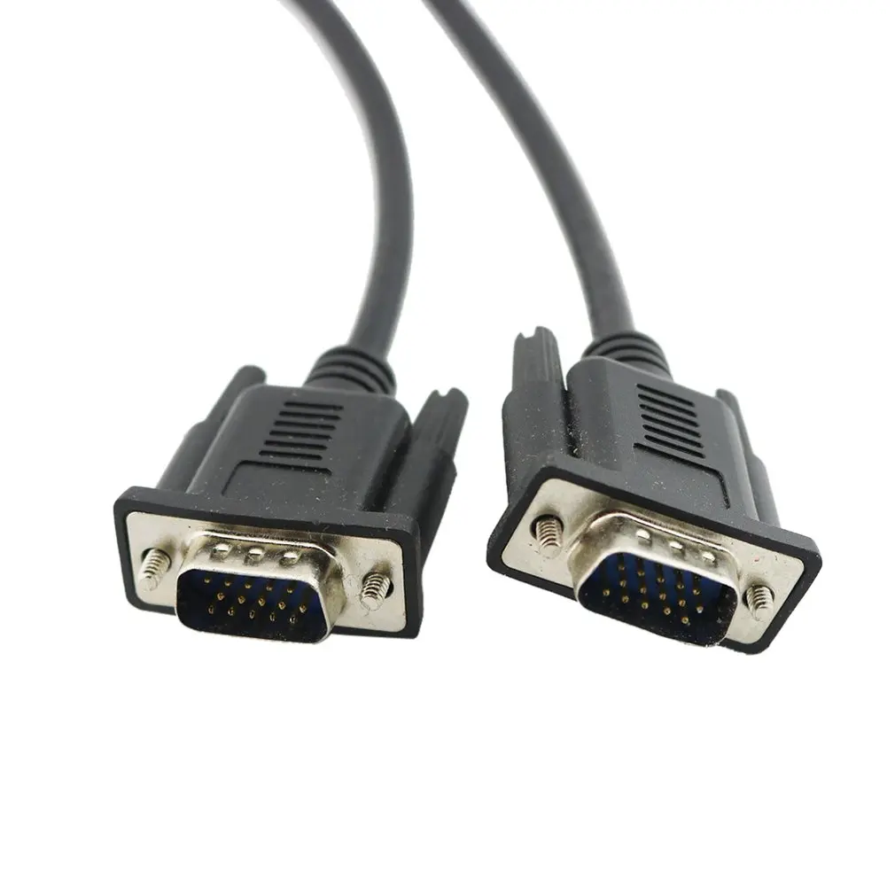 HD 15Pin VGA D Sub DB15 короткий видео кабель папа для монитора 30 см|Кабели VGA| |