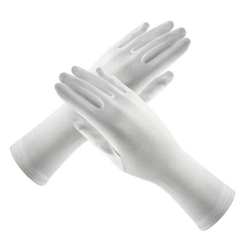 MUABABY/перчатки для девочек коронация Эльзы 9 цветов парча короткий длинный палец 24