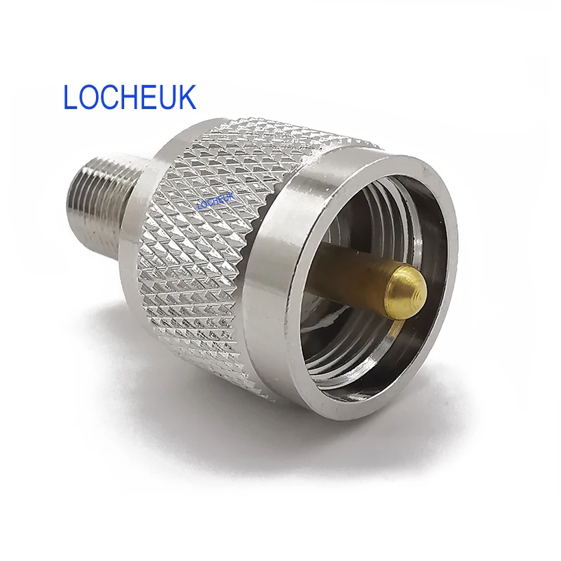 UHF PL-259 штекер для F типа Женский RF коаксиальный адаптер, UHF PL-259 разъем для ТВ антенны, RG-6 кабель, Wi-Fi радио