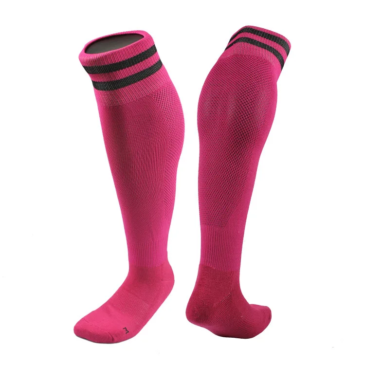 03 Rose Red Brothock футбольные носки Для мужчин тренировочная сумка для отдыха на открытом воздухе, быстро сохнет, Бег чистый спортивные носки высокие носки с махровым следом Противоскользящий Футбол Носки - Цвет: 03 Rose Red