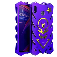 hot sale luxury 3d hard metal aluminum frame armor full body protective back phone case for huawei honor 8c cover fundas