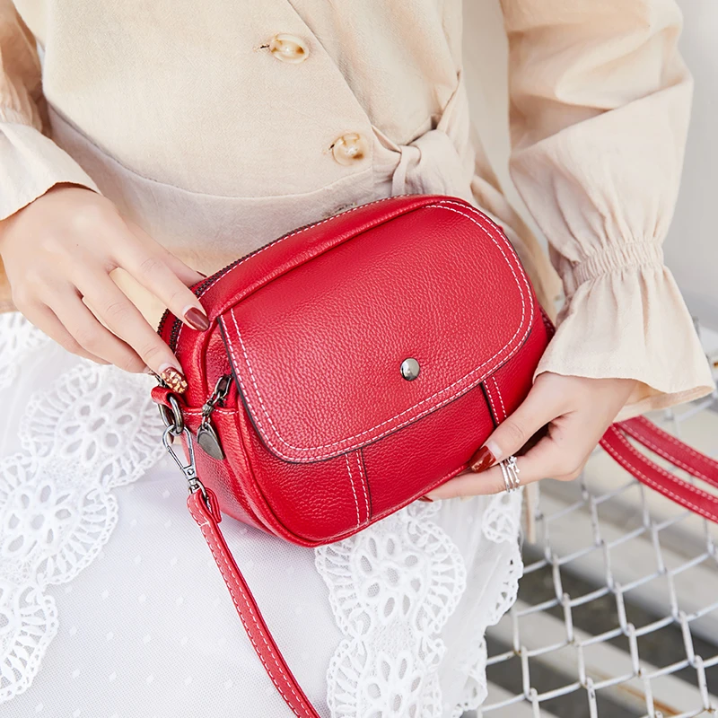 

fashion casual messenger bags for women 2019 High quality PU leather shoulder bags shopping bag cute girls small round satchel