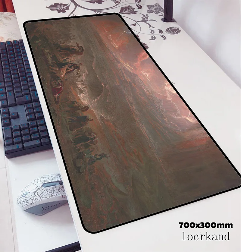 

painting by John Martin padmouse HD pattern 70x30cm pad mouse cheapest notbook best mouse pad gaming mousepad gamer mouse mat