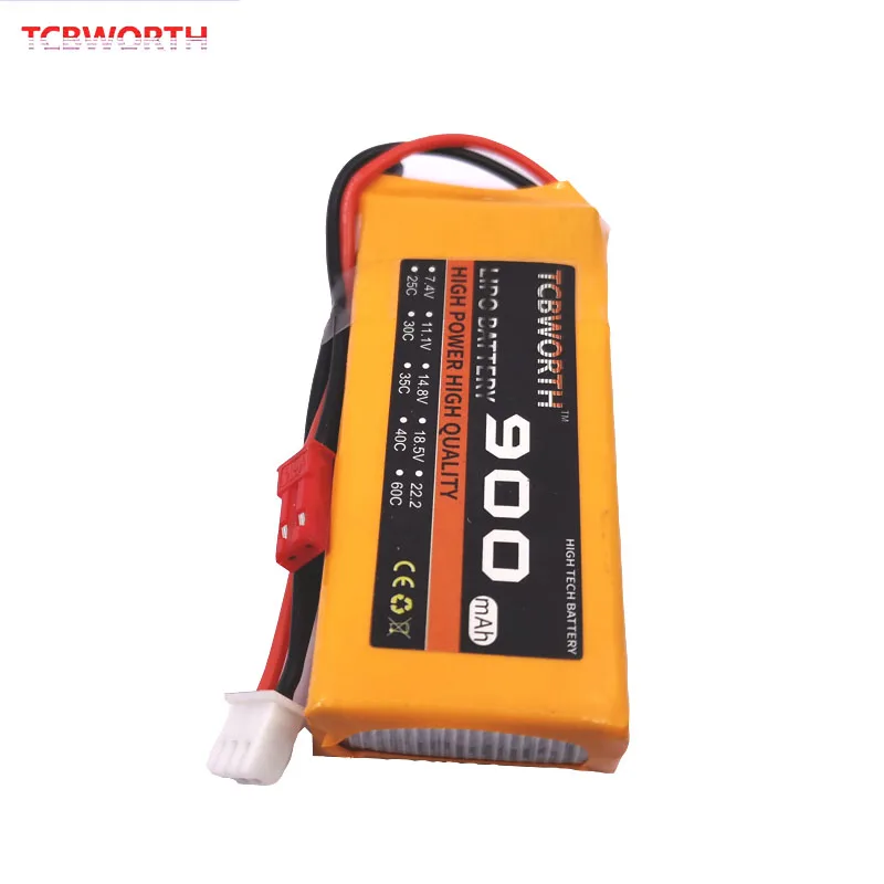 2 шт. аккумулятор 2S 7 4 в 900 мАч 25C 35C40C RC Lipo батарея для радиоуправляемого вертолета
