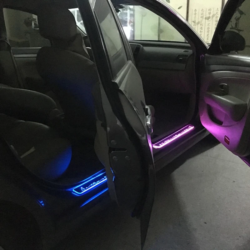 Подходит для Corolla Streaming Dynamic LED Lamp Door Welcome Pedal/Dynamic Lighting Vehicle Threshold Toyota ALTIS Rumion|Лепнина