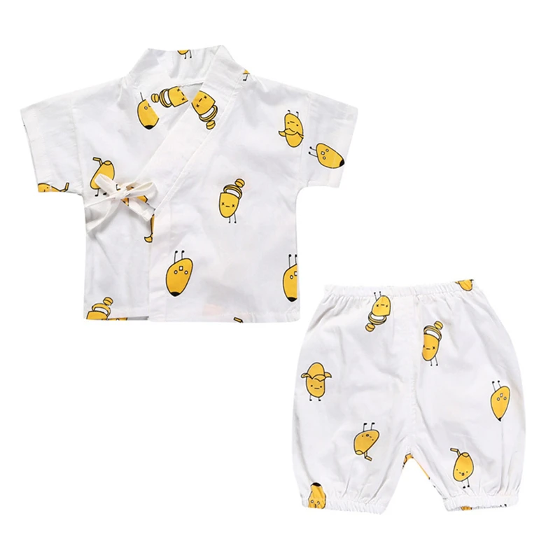 Одежда для детей Пижама Кимоно маленьких девочек Детский костюм домашняя одежда