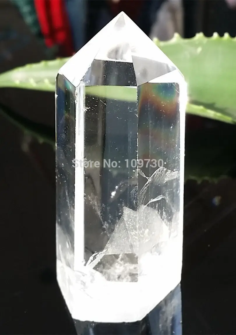 Бесплатная доставка Редкий Натуральный Пирамида прозрачный кварцевый кристалл