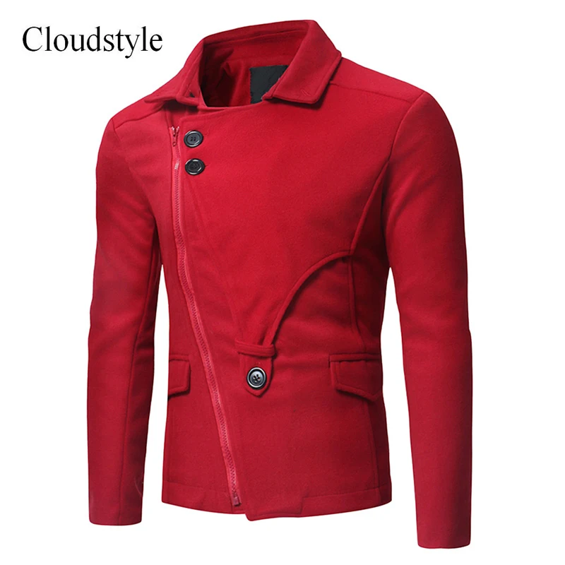 Cloudstyle мужской Тренч модные короткая куртка Для мужчин Повседневное Slim Fit пальто