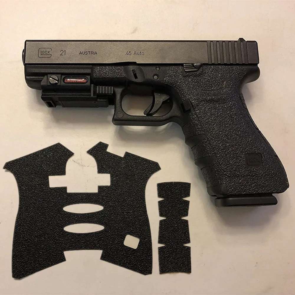 Non-slip Texture Rubber Grip Wrap Tape Glove for Glock 20 21 SF 40 41 MOS Pistol Gun Handle Frame Magwell Magazine Accessories