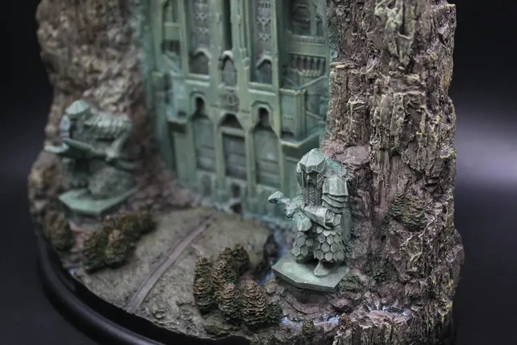 Хоббит передний ворота к Erebor модель Статуя Фигурка Смола LOTR одинокие горные ворота диорама среднеземлеройная