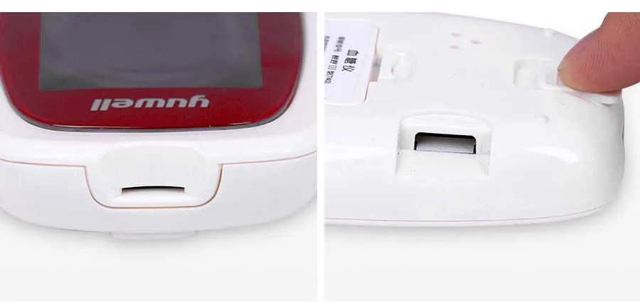 Yuwell Содержание глюкозы в крови метр ЖК-дисплей цифровой глюкометров Мониторы Тесты нормальное выделение сахара с мочой сахара в крови обнаружения глюкометр Спецодежда медицинская оборудования