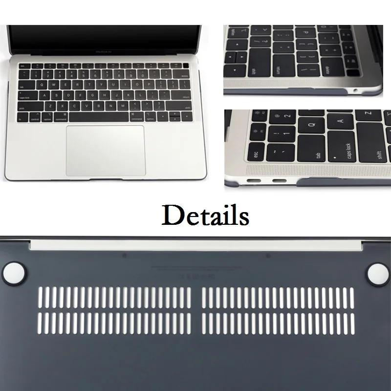 Чехол для Macbook Air 13 2018 Pro 2017 чехол ноутбука A1932 A1989 Жесткий ПК Матовый Retina 11 12 15