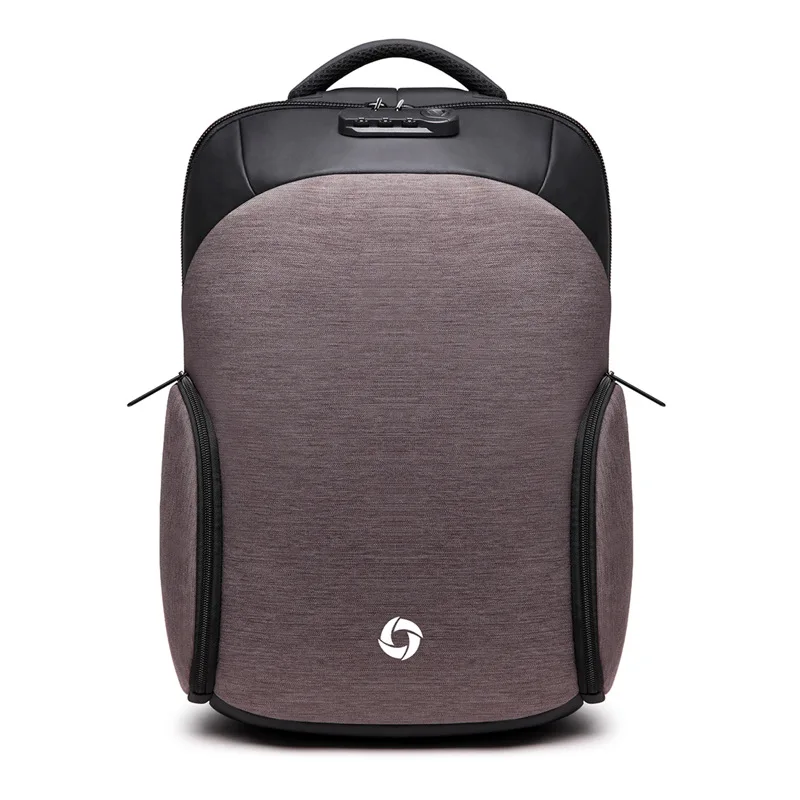 Light Gray OZUKO, мужской рюкзак с защитой от кражи, usb зарядка, 15,6 дюймов, рюкзаки для ноутбука, для подростка, Мужская водонепроницаемая сумка для путешествий, модная сумка Mochila - Цвет: Light Gray
