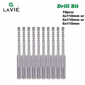 Набор сверл для бетонакирпича, 10 шт., 455,566,5 мм