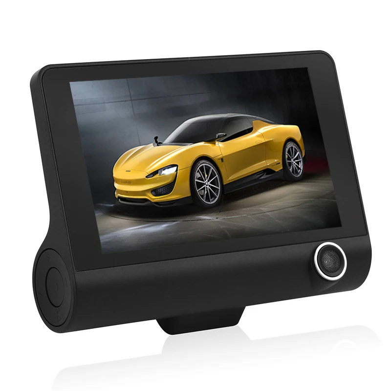 Dashcam Full HD 1080P 4 0 дюйма IPS экран 3 объектива Автомобильный видеорегистратор с