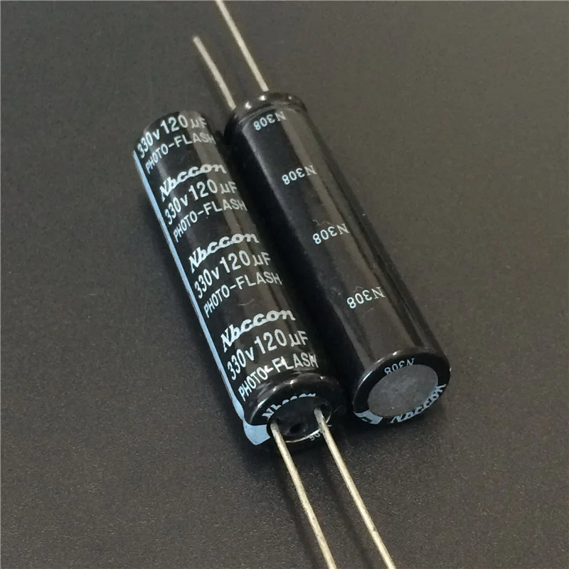 5 шт. 120 мкФ 330V NBCCON фото флэш конденсатор 10x42 мм 330V130uF PH с алюминиевой