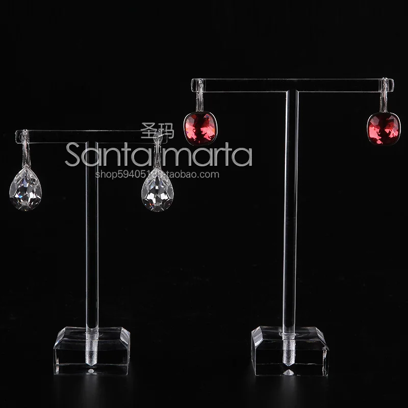 2 шт прозрачная Милая акриловая подставка витрина для сережек держатель высокого