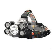 5 led headlamp xml t64q5 head lamp powerful headlight 18650 rechargeable torch fishing hunting light