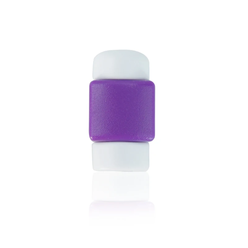 Purple 4 шт USB кабель для передачи данных защитный чехол для телефона защитный чехол для зарядки для iPhone для наушников - Цвет: Purple