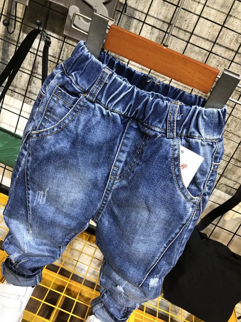 

2018 New Boys Clothes Plaid shirt jeans pants Autumn Winter Baby boys Tops Tees Coats Kids Clothes Set 2-6years
