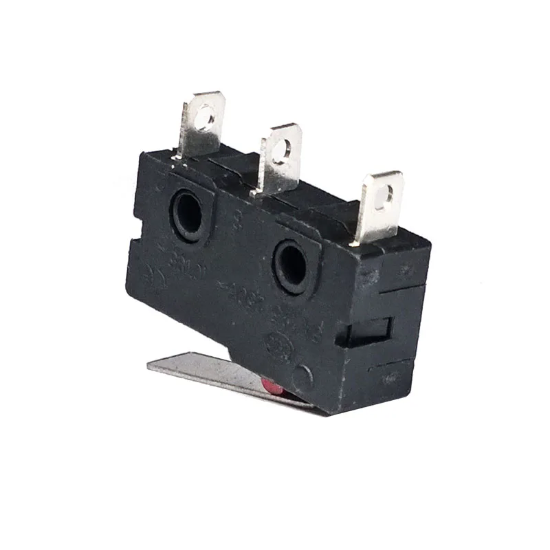 10 шт./лот KW11 Pulley 250V 5A 3 контактная Кнопка Poussoir металлический Interrupteur