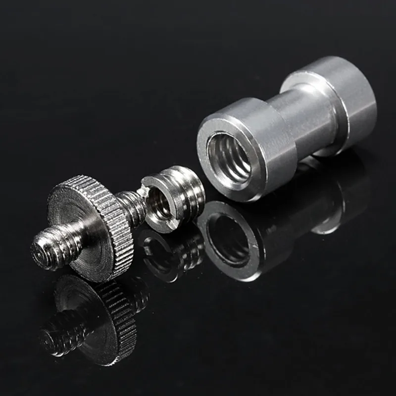 Новый 6-в-1 1/4 &quot3/8&quot металлический штатив монопод с винтовым креплением