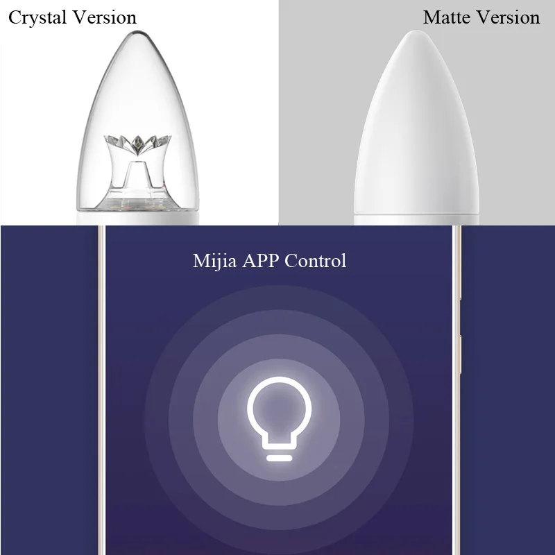 Xiao mi jia Candle Bulb Smart E14 Светодиодный mi Bulb белый теплый светильник для mi Smart Home Беспроводной Wi-Fi контроль с mi jia APP
