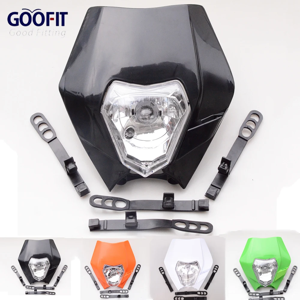 GOOFIT Универсальный 12 в 35 Вт оранжевый Мотоцикл Байк для мотокросса супермото