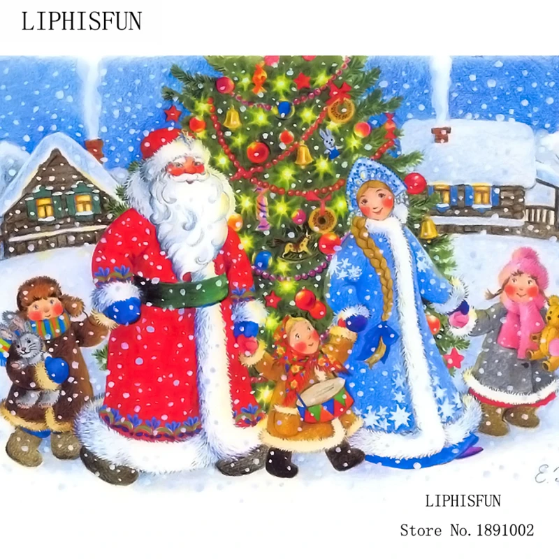 

5D Diy Diamond Embroidery Happy Christmas Diamond Painting Cross Stitch Full Square Rhinestone Mosaic Home Decoration