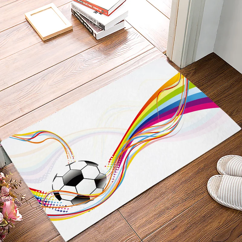 Футбольные шторы мячи футбольный дизайн грязь мусор Траппер скребок для обуви