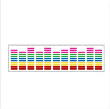 Multi Color 45x11 см автомобильный стикер 12 В светодиодный светильник с музыкальным ритмом и звуковым управлением многоцветный светодиодный стикер для автомобиля - Название цвета: Multi Color