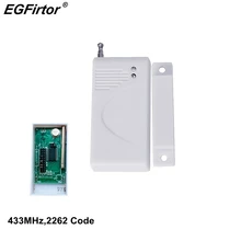 433MHz 2262 Code Wireless Window Door Sensor Magnetic Contact Wood Door Alarm Detector For Wireless GSM Home Alarm Panel 433MHz 2262 Code Wireless Window Door Sensor Magnetic Contact Wood Door Alarm Detector For Wireless GSM Home Alarm Panel